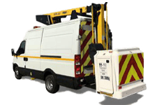 12.5 metre cherry picker hire van