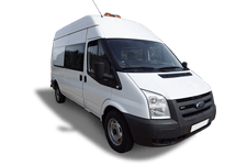Long wheelbase six-seat crew hire van